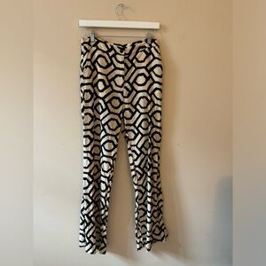 Patterned Linen Pants